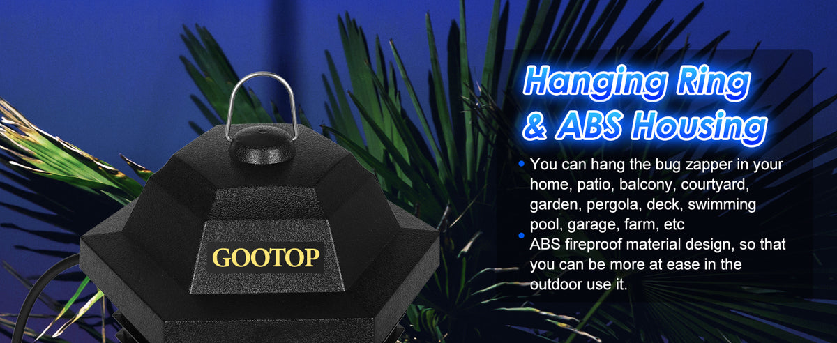 GOOTOP Bug Zapper Outdoor and Indoor

GOOTOP Electric Mosquito Killer Trap 4200V

GOOTOP Fly Zapper with 3-Prong Plug

GOOTOP Mosquito and Insect Zapper for Home and Garden

GOOTOP Chemical-Free Bug Zapper Safe for Pets

GOOTOP High Voltage Insect Killer for Patio and Backyard

GOOTOP Mosquito Trap ABS Plastic Durable Design

GOOTOP Bug Zapper Covers Half Acre Outdoor Use
